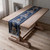 Home Vintage Flower Chenille Beads Table Runner, Size: 32x220cm(Navy)
