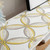 Home TV Cabinet Shoe Cabinet Chenille Polyester Tassel Tablecloth, Size: 35x160cm(Yellow-green Triangle)