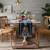 Home Vintage Flower Chenille Beads Table Runner, Size: 32x260cm(Navy)