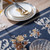 Home Vintage Flower Chenille Beads Table Runner, Size: 32x220cm(Ink Green)
