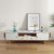 Home TV Cabinet Shoe Cabinet Chenille Polyester Tassel Tablecloth, Size: 35x180cm(Yellow Geometry)