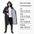 X18 Siamese Raincoat Outdoor Adult Reflective Riding Raincoat, Size: XXL(Black)