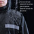 X18 Siamese Raincoat Outdoor Adult Reflective Riding Raincoat, Size: XXL(Black)