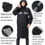 X18 Siamese Raincoat Outdoor Adult Reflective Riding Raincoat, Size: XXL(Black)