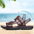 Non-slip Outer Wear Dual-use Sandals Slippers Men Casual Beach Shoes, Size: 40(Coffee Brown)
