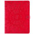 For iPad Pro 12.9 (2020) & Pro 12.9 (2018) Pressed Printing Sunflower Pattern Horizontal Flip PU Leather Tablet Case with Holder & Card Slots & Wallet(Red)