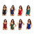HS18110 Women Belly Cover One-Piece Swimsuit With Chest Pad, Size: M(Navy Blue)
