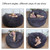 180x90cm Cloth Cover Lazy Sofa Bean Bag Living Room Simple Sofa Tatami Fabric Cover Without Filler(Light Brown)
