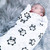 Cartoon Baby Soft Gauze Quilt Swaddle Cotton Bath Towel 117 X 117cm, Style:  Potted Plant