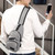 MeiJieLuo Simple Men Chest Bag Sports Youth Shoulder Crossbody Bag(Black)