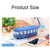 Cartoon Bus Student Stationery Pencil Case Large Capacity Canvas Stationery Box(Blue)