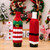 Christmas Knitted Wine Bottle Cover Festival Restaurant Decorations(Elves)
