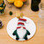 Christmas Table Decoration Cartoon Knitted Striped Knife and Fork Cover(Green)