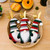 Christmas Table Decoration Cartoon Knitted Striped Knife and Fork Cover(Green)