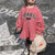 Autumn Girls Loose Letter Long Sleeve Skirt Shirt, Suggest Height:Size 11110-115cm(Pink)