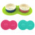 Lovely PVC Cat Litter Mat Eight-shaped  Anti-skid Placemat Pet Supplies(Rose Red)