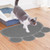 PVC Claw Shaped Cat Litter Mat Pet Placemat Anti-skid Floor Mat Pet Supplies(Gray)