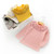 Spring Girls Solid Color Lace Round Neck Bottoming Shirt Children Clothing, Height:120cm(Pink)