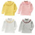 Spring Girls Solid Color Lace Round Neck Bottoming Shirt Children Clothing, Height:120cm(Pink)