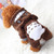 Pet Coral Fleece Costume Cute Chinchillas Dog Warm Coat, Size:M(Coffee)