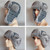 Winter Outdoor Warm Checkered Pattern Bomber Hat Flight Cap, Hat Size:L58-60cm(Gray White)