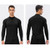 Autumn And Winter Half Zipper Long-sleeved Slim Fit Sportswear For Men (Color:Black Size:XL)