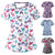 Printed Round Neck Slim-fit Nurse Uniform T-shirt (Color:White Size:XL)