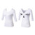 Back Cross Medium-length Sleeve Yoga Sportswear For Ladies (Color:White Size:XL)