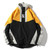 Color Matching Printed Stand Collar Pullover Casual Jacket for Men (Color:Yellow Size:XL)