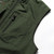 Men Sleeveless Stand Collar Loose Vest Multi-pockets Vest (Color:Khaki Size:M)