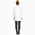 One Buckle Long-sleeved Suit (Color:White Size:M)