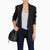 One Buckle Long-sleeved Suit (Color:Black Size:L)