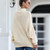 Fashion Edge Curl High Collar Knit Sweater (Color:Grey Size:L)