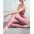 Skin Friendly And Nude Fashion Yoga Pants High Waist, Abdomen And Hip Lifting Fitness Pants (Color:Quicksand Powder Size:XXL)