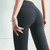 Skin Friendly And Nude Fashion Yoga Pants High Waist, Abdomen And Hip Lifting Fitness Pants (Color:Quicksand Powder Size:XXL)