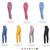 One Piece Sports Fitness Pants Without Embarrassment Line (Color:Tempest Blue Size:M)