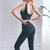 Full Package Deep U-back Shockproof Gathered Fashion Vest Sports Bra (Color:Black Size:XL)