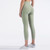One Piece High Waist Tight Yoga Pants (Color:Palm Court Size:XL)