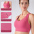 No Trace Buckle Peach Chest Line Yoga Sports Vest (Color:Black Size:XL)