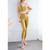 One Piece High Waist Tight Yoga Pants (Color:Crape Size:XL)