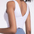 Fashionable Back Gathering Shockproof Yoga Sports Vest (Color:White Size:L)
