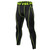 Exercise Fitness Running Training Breathable Quick Dry Elastic Tights (Color:Black Green Size:L)