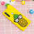 For Xiaomi Redmi Note 8T Shockproof 3D Lying Cartoon TPU Protective Case(Pineapple)