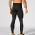 Zipper Pocket Fitness Running Training Sweat Wicking Quick Dry High Stretch Tights (Color:Black Size:S)