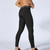 Running Training Sweat Wicking Stretch Tights With Pocket (Color:Black Size:XL)