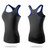 Tight Training Yoga Running Fitness Quick Dry Sports Vest (Color:Black Blue Size:L)