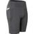 High Elastic Medium High Waist Fitness Exercise Quick Drying Sweat Wicking Tight Shorts With Pocket (Color:Grey Size:M)