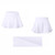 Tennis Dance Yoga Quick Drying Anti Light Lining Skirt Pants (Color:White Size:L)
