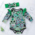 Halloween Long-sleeved Skull Print Childrens Clothing Infant Baby Clothes One-piece Clothing (Color:Green Size:59)
