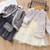 Girls Little Fragrance Princess Dress Three-piece Suit (Color:Black Size:140)